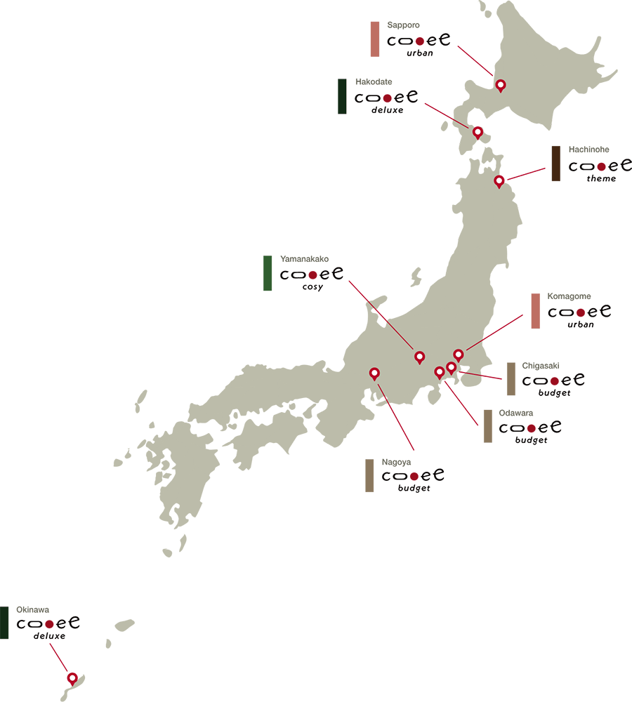 日本全国の施設マップ